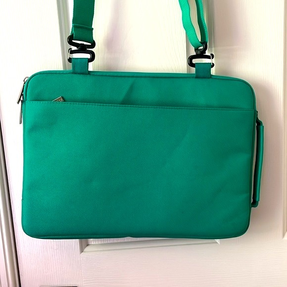Mosiso • Laptop Sleeve Crossbody Green Bag - Picture 2 of 16
